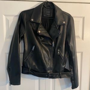 Elodi Black Leather Jacket size Medium